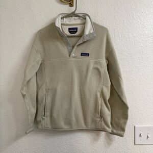 Patagonia Ws Lightweight Better Sweater Marsupial Pullover Bleached Stone Size M